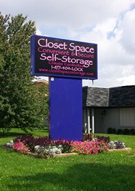 Closet Space Storage sign